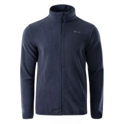 Polar męski Hi-Tec Zoe - indygo, Rozmiar M. Brązowe bluzy męskie Hi-tec, m, bez wzorów, z materiału, bez kaptura. Za 74.99 zł.