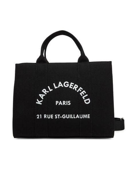KARL LAGERFELD Torebka A1W50010 Czarny. Czarne torebki do ręki damskie KARL LAGERFELD, bez wzorów, z materiału, bez dodatków. Za 404.99 zł.