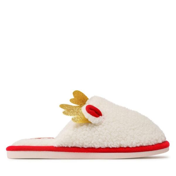 Kapcie Home & Relax. Białe kapcie damskie Home & Relax, bez wzorów. Za 79.99 zł.