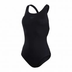 Strój kąpielowy damski Speedo Eco End Xbck. Czarne kostiumy jednoczęściowe damskie Speedo, s, bez wzorów, z materiału, na fitness i siłownię. Za 208.61 zł.