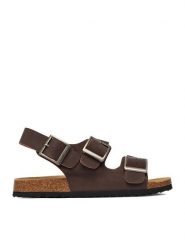 Go Soft Sandały EOHP-ALMELO-03 Brązowy. Brązowe sandały męskie GO SOFT, z nubiku, bez zapięcia. Za 299.99 zł.