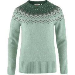 Sweter damski Fjallraven Ovik Knit Sweater. Zielone swetry damskie Fjällräven, na jesień, m, bez wzorów, z dzianiny, biznesowe, bez kołnierzyka, bez ramiączek, długie, bez kaptura. Za 968.45 zł.