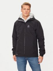 Haglöfs Kurtka przeciwdeszczowa Korp Proof 607958 Czarny Standard Fit. Czarne kurtki męskie Haglöfs, l, bez wzorów, z syntetyku, outdoorowe. Za 559.99 zł.