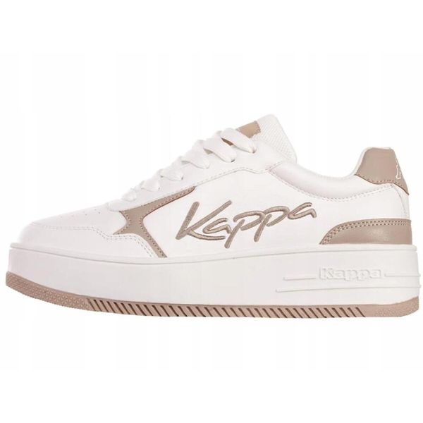 Buty na co dzień damskie KAPPA JABOAH. Białe obuwie sportowe damskie Kappa, bez wzorów, trekkingowe. Za 157.00 zł.