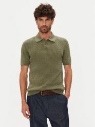 Tommy Hilfiger Polo MW0MW40701 Zielony Regular Fit. Zielone koszulki polo męskie Tommy Hilfiger, l, bez wzorów, z bawełny, bez ramiączek. Za 379.99 zł.