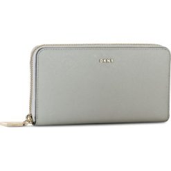 Duży Portfel Damski DKNY - Slgs-Bryant Park-Saffian R362350606 Marble 016. Niebieskie portfele damskie DKNY, bez wzorów, ze skóry. W wyprzedaży za 249.00 zł.