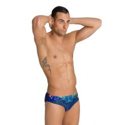 Kąpielówki slipy męskie na basen Arena OG Brief Australia. Niebieskie kąpielówki męskie Arena, m, bez wzorów, do pływania. Za 49.99 zł.