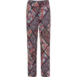 Spodnie z dżerseju bonprix czerwony z nadrukiem. Spodnie materiałowe damskie marki bonprix. Za 44.99 zł.