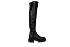 Kozaki Bayla-159 3985 126-P Czarny 159168, Skóra naturalna - 37. Czarne kozaki damskie Bayla, ze skóry ekologicznej, bez obcasa. W wyprzedaży za 224.10 zł.