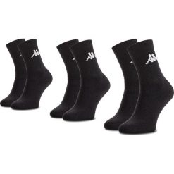 Zestaw 3 par wysokich skarpet unisex KAPPA - Sonotu 704304 Black 005. Skarpety damskie marki Kappa. Za 19.95 zł.