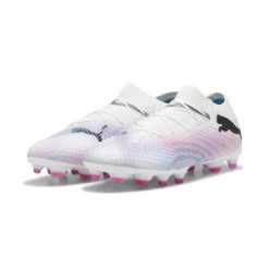 Buty piłkarskie męskie Puma Future 7 Pro. Brązowe buty sportowe męskie Puma, z materiału, bez zapięcia, do piłki nożnej. Za 575.84 zł.