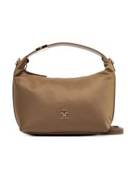 Tommy Hilfiger Torebka Th Go Crossover Nylon AW0AW18164 Brązowy. Brązowe torebki do ręki damskie Tommy Hilfiger, bez wzorów, z materiału, bez dodatków. Za 529.99 zł.