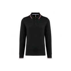 Koszulka polo pique z długim rękawem Kariban. Czarne bluzki z długim rękawem męskie KARIBAN, xl, bez wzorów, z bawełny, eleganckie, bez ramiączek. Za 189.00 zł.