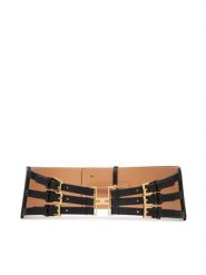 Elisabetta Franchi Pasek Damski CT-10S-62E2-V220 Czarny. Czarne paski damskie Elisabetta Franchi, bez wzorów, ze skóry. Za 939.99 zł.