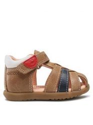 Geox Sandały B S.Macchia B. A B254VA 0CL85 C5102 Brązowy. Brązowe sandały chłopięce Geox, ze skóry, bez zapięcia. Za 149.99 zł.