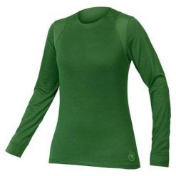Longsleeve rowerowy damski Endura Singletrack W machair. Zielone bluzy sportowe damskie ENDURA, bez wzorów, rowerowe. Za 219.99 zł.
