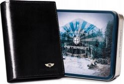 Peterson Duży, skórzany portfel męski bez zapięcia Peterson NoSize. Portfele męskie Peterson, bez wzorów. Za 185.42 zł.