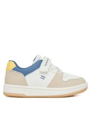 Tommy Hilfiger Sneakersy T1X9-34345-1269 M Biały. Białe buty sportowe chłopięce Tommy Hilfiger, bez wzorów, ze skóry, bez zapięcia. Za 329.99 zł.
