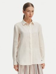 Weekend Max Mara Koszula Werner 2615111072 Écru Regular Fit. Bluzki damskie Weekend Max Mara, bez wzorów, ze lnu, bez kołnierzyka, bez ramiączek. Za 889.99 zł.