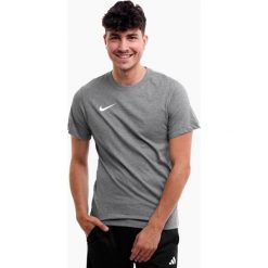 Koszulka treningowa męska Nike Dri-FIT Park 20. Szare koszulki sportowe męskie Nike, m, bez wzorów, bez kołnierzyka, bez ramiączek, dri-fit (nike). Za 69.99 zł.