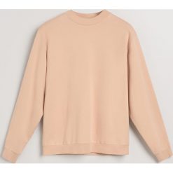 Bluza z bawełny organicznej - Beżowy. Brązowe bluzy damskie Reserved, l, bez wzorów, z bawełny, bez kaptura. Za 139.99 zł.