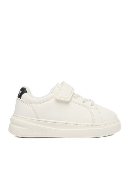 Guess Sneakersy CEO-25KC1009 Biały. Białe buty sportowe chłopięce Guess, z aplikacjami, ze skóry, bez zapięcia. Za 199.99 zł.