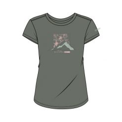 Damski T-shirt z okrągłym dekoltem z wełny merino CMP. Niebieskie t-shirty damskie CMP, xs, bez wzorów, z materiału, bez kołnierzyka. Za 258.55 zł.