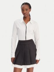 KARL LAGERFELD Koszula B1W17078 Biały Regular Fit. Białe koszule damskie KARL LAGERFELD, l, bez wzorów, z bawełny, bez kołnierzyka, bez ramiączek. Za 649.99 zł.