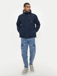Tommy Jeans Parka Utility DM0DM18905 Granatowy Regular Fit. Niebieskie kurtki męskie Tommy Jeans, m, bez wzorów, z jeansu, bez kaptura. Za 539.99 zł.
