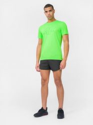 4F Spodenki do biegania ultralight męskie L. Czarne krótkie spodenki sportowe męskie 4f, l, bez wzorów, z gumy, do biegania. W wyprzedaży za 69.99 zł.