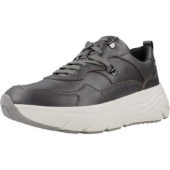 Buty GEOX 154067 Szary. Szare obuwie sportowe damskie Geox, bez wzorów, ze skóry, na fitness i siłownię. Za 330.99 zł.