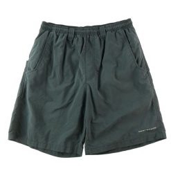 Second life - Columbia spodenki męskie Omni-Shade PFG - Stan dobry. Czarne krótkie spodenki sportowe męskie Columbia, m, bez wzorów, z materiału, do pływania. Za 106.46 zł.