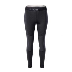 Legginsy Damskie Alisos. Czarne legginsy damskie ELBRUS, xl, bez wzorów, z elastanu, na fitness i siłownię. Za 168.81 zł.