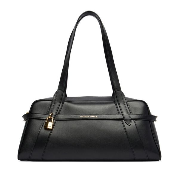 Torebka Elisabetta Franchi. Czarne torebki do ręki damskie Elisabetta Franchi, bez wzorów, klasyczne, bez dodatków. Za 2,547.99 zł.