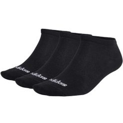 Skarpety adidas Thin Linear Low-Cut Socks 3P. Czarne skarpety damskie Adidas, bez wzorów. Za 30.99 zł.