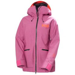 Damska kurtka narciarska Helly Hansen Powderqueen 3.0. Fioletowe kurtki snowboardowe damskie Helly Hansen, l, bez wzorów, z poliamidu, długie, bez kaptura, narciarskie, primaloft. Za 1,568.50 zł.