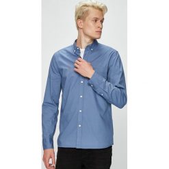 Mustang - Koszula. Niebieskie koszule męskie marki Mustang, z bawełny, button down, z długim rękawem. W wyprzedaży za 99.90 zł.
