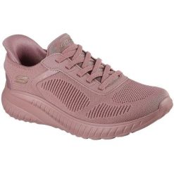 Buty sportowe damskie Skechers Bobs Squad Chaos C. Czerwone obuwie sportowe damskie Skechers, bez wzorów. Za 364.52 zł.
