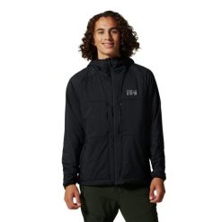 Kurtka turystyczna Mountain Hardwear Kor AirShell™. Czarne kurtki męskie Mountain Hardwear, l, bez wzorów, z materiału, bez kaptura. Za 757.10 zł.
