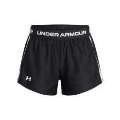 Szorty dla dziewcząt Under Armour Tech™ Play Up. Białe spodenki dla dziewczynek Under Armour, bez wzorów, z dzianiny. Za 128.50 zł.