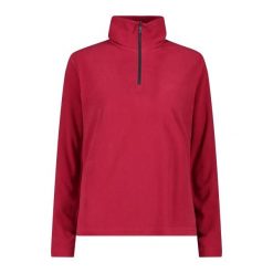 Damski polar CMP. Czerwone swetry damskie CMP, na zimę, bez wzorów, z polaru, bez kołnierzyka, bez ramiączek, bez kaptura. W wyprzedaży za 143.85 zł.