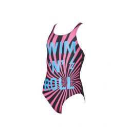 Strój Kąpielowy Arena Swim&Roll Junior. Czerwone stroje kąpielowe dla dziewczynek Arena, bez wzorów. Za 99.00 zł.