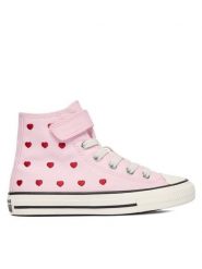 Converse Trampki Chuck Taylor All Star Hearts & Roses Easy-On A19066C Różowy. Czerwone trampki i tenisówki dziewczęce Converse, bez wzorów, z materiału, bez zapięcia. Za 279.99 zł.