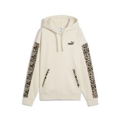 Damska bluza z kapturem Essentials ze zwierzęcym nadrukiem PUMA. Białe bluzy sportowe damskie Puma, bez wzorów, z kapturem, do biegania. Za 249.00 zł.