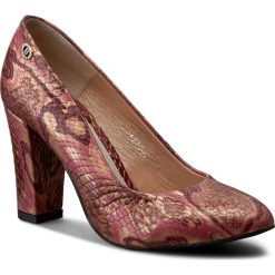 Półbuty BALDACCINI - 640600-G Pyton Bordo. Czerwone półbuty damskie Baldaccini, z materiału, eleganckie. W wyprzedaży za 199.00 zł.