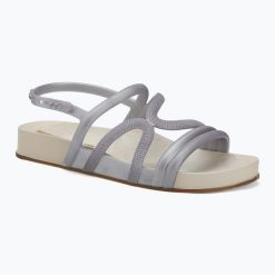 Sandały damskie Ipanema Walk. Szare sandały damskie Ipanema, bez wzorów, z materiału, bez obcasa, bez zapięcia. Za 99.00 zł.