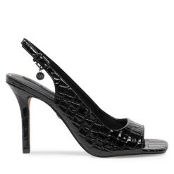 Sandały Nine West. Czarne klapki damskie Nine West, bez wzorów, bez obcasa, na szpilce, bez zapięcia. Za 239.99 zł.