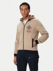 Aeronautica Militare Bluza 262FE2131UF00662 Beżowy Regular Fit. Brązowe bluzy męskie Aeronautica Militare, l, bez wzorów, bez kaptura. Za 749.99 zł.