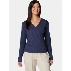 Koszulka Damska Columbia Boundless Days V-Neck. Niebieskie koszulki sportowe damskie Columbia, xl, bez wzorów, bez kołnierzyka. Za 239.00 zł.
