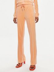 Juicy Couture Spodnie dresowe Tina JCAPW045 Pomarańczowy Regular Fit. Brązowe spodnie dresowe damskie Juicy Couture, s, bez wzorów, z dresówki. Za 399.99 zł.